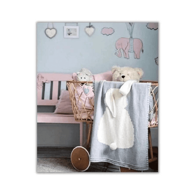 Cute Nordic Style Bunny Blanket - Dinks
