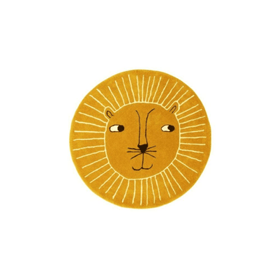 Decorative Lion Round Rug - Dinks