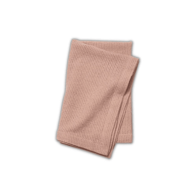 Elodie Knitted Cellular Blanket - Powder Pink - Dinks