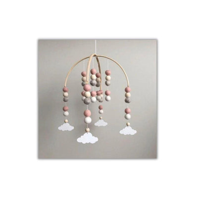 Wooden Bead Cloud Mobile - Dinks