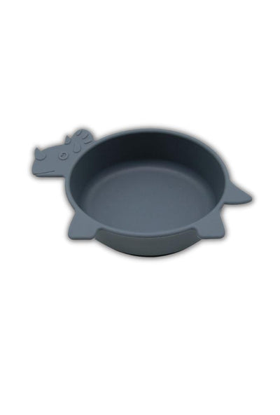 Silicone Dinosaur Bowl with Matching Fork and Spoon Dinks 